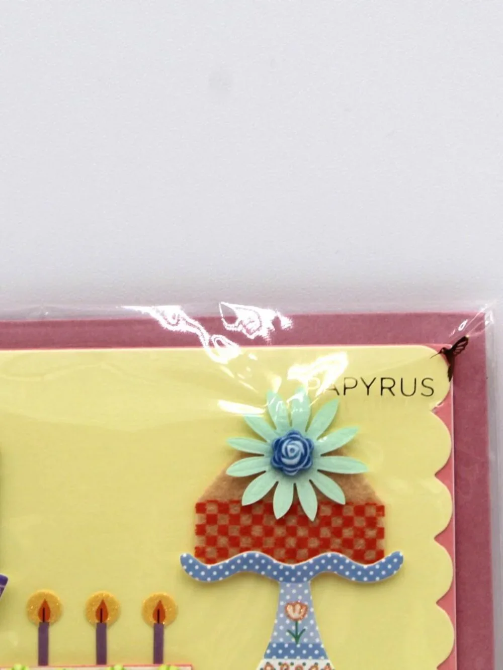 Beautiful Unique Special Cake Theme Birthday Greeting Card & Envelope Papyrus